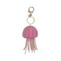 Stylish Rhinestones Beaded Jellyfish Pendant Bag Charm 6W10BBC812