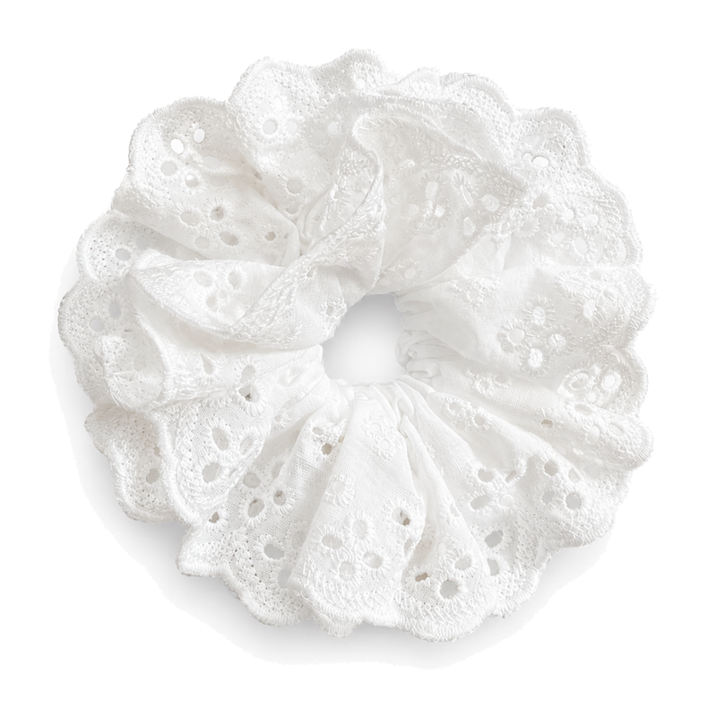 Minimalist Solid Color hollow Out Scrunchies 6W6HSR343