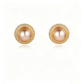 Dainty Rhinestone 3D Floral Dangle Stud Earrings 6W6JER563