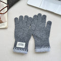 Minimalist Solid Color Full Finger Gloves 6W6GLO84