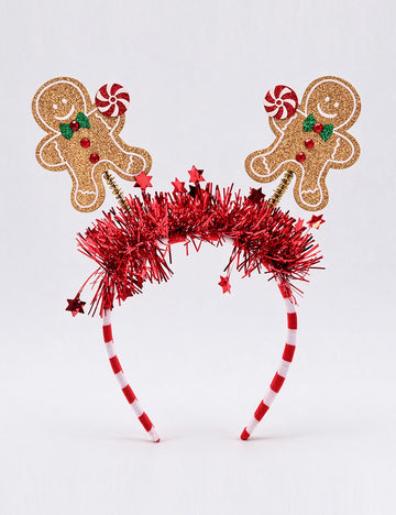 Gingerbread Man Christmas Headband - DippedShop Wholesale - #5443