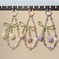 Stylish Tulip Beaded Chain Keychain Bag Charm 6W10BBC415