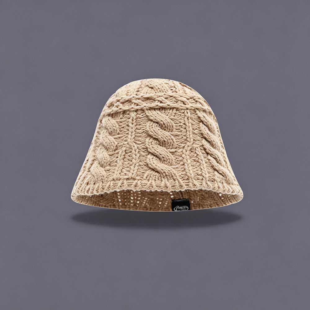Slouchy Warm Cable Knit Bucket Hat 6W6HAT802