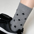 Heart Print Cotton Crew Socks - DippedShop Wholesale - #6867
