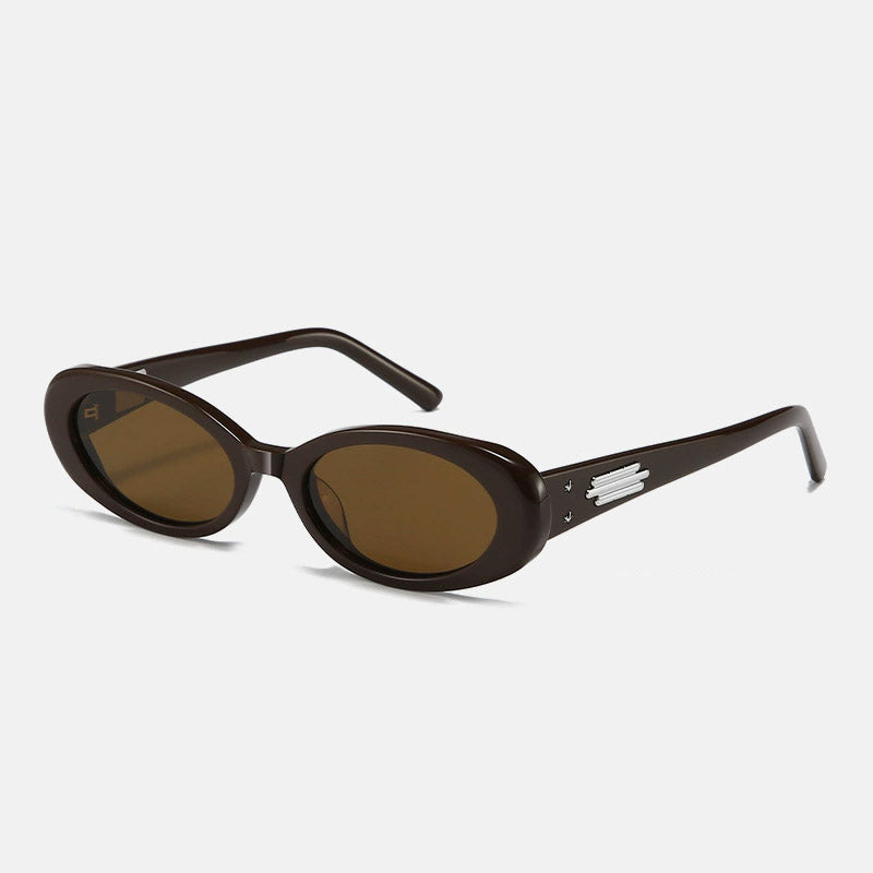 Chic Oval Frame Polarized Sunglasses MK2PPIM6W6GSG211