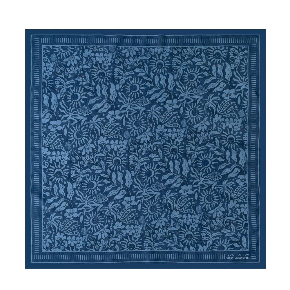 Vintage Floral Print Soft Square Silk Scarf 6W6NSC207