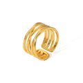 Geometric Statement Ring - DippedShop Wholesale - #8547