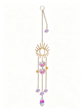 Hollow Floral Natural Stones Pendant Suncatchers MK2CZAS6H7HLS54