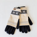 Fair Isle Touchscreen Knit Gloves - DippedShop Wholesale - #3747