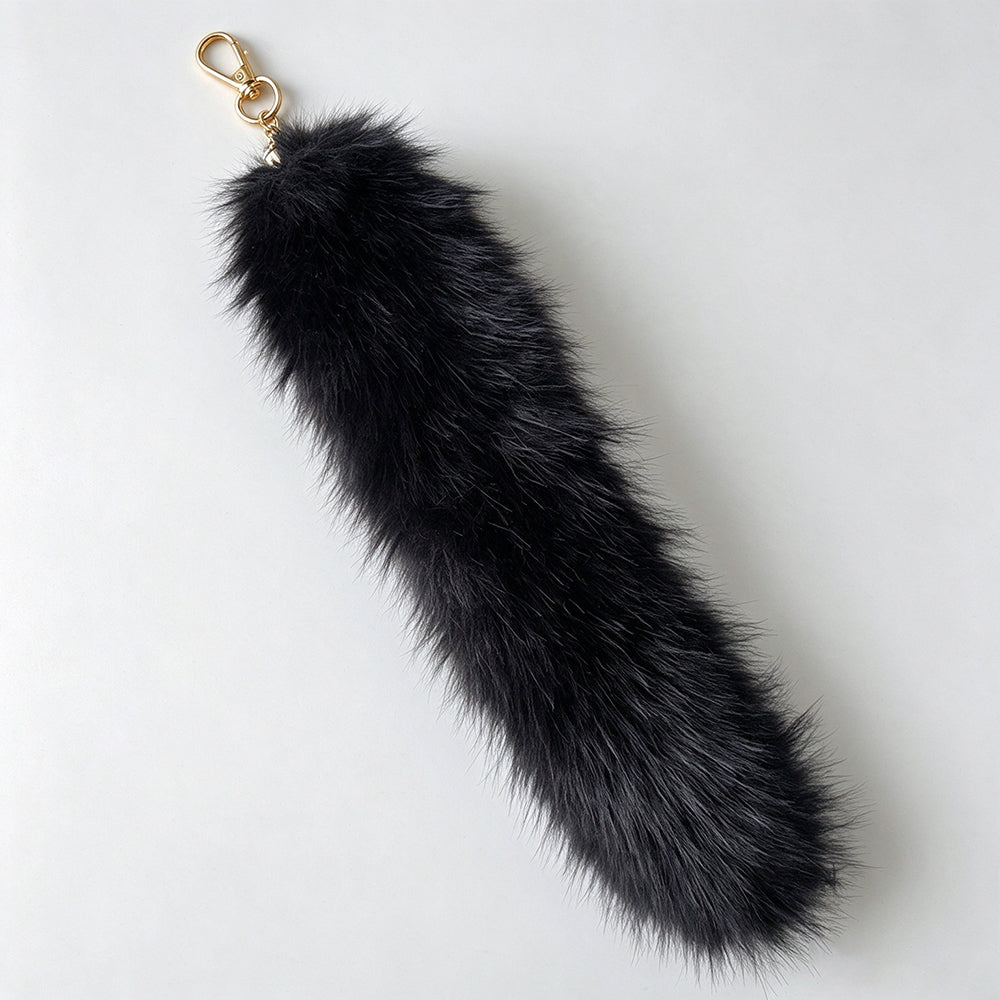 Fluffy Furry Tail Keychain - DippedShop Wholesale - #4579