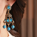 Vintage Baroque Chandelier Cage Dangle Earrings 6W6JER835