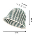 Elegant Color Block Striped Outdoor Bucket Hat 6W6HAT541