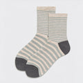 Chunky Striped Crew Socks - DippedShop Wholesale - #5987