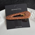 Vintage Polka Dots Hollow Acetate Hair Clip 8AS6HCP396L