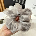 Simple Solid Color Organza Hair Scrunchies 6W6HSR350