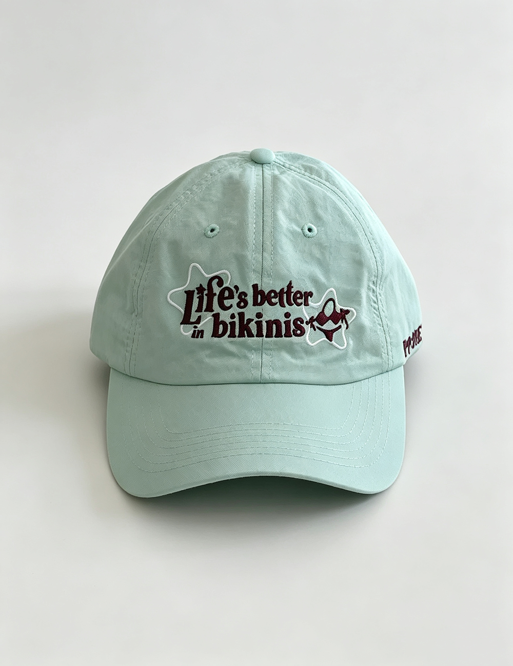 Trendy Color Block Letters Embroidered Peaked Cap MK2COW6W6HAT201