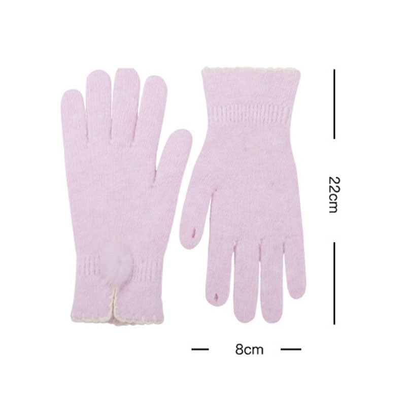 Wool Blend Touch Screen Gloves - DippedShop Wholesale - #7587