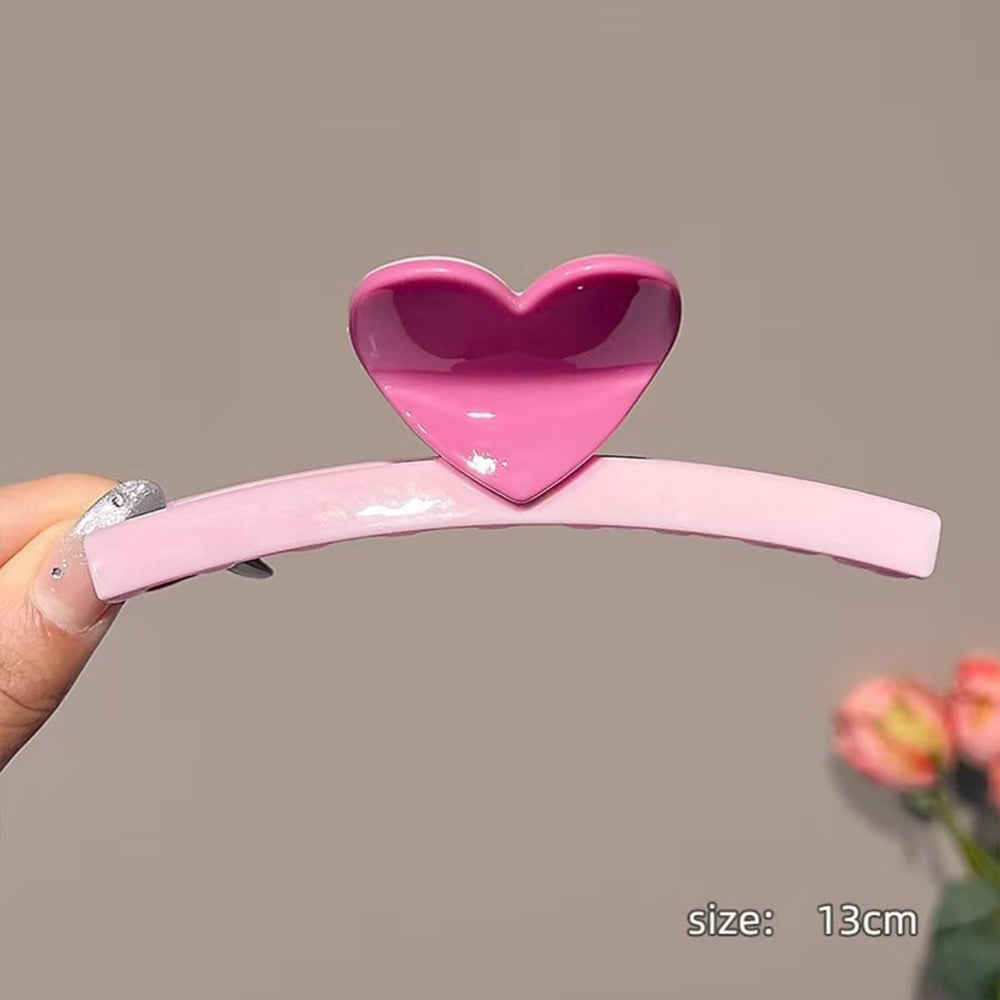 Heart Hair Claw Clip - DippedShop Wholesale - #7347