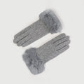 Faux Fur Touchscreen Gloves - DippedShop Wholesale - #5715