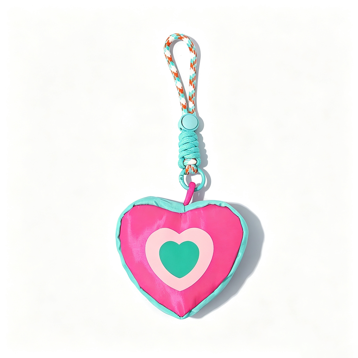 Colorful Heart-Shaped Mini Pouch Bag Charm 6W10BBC749