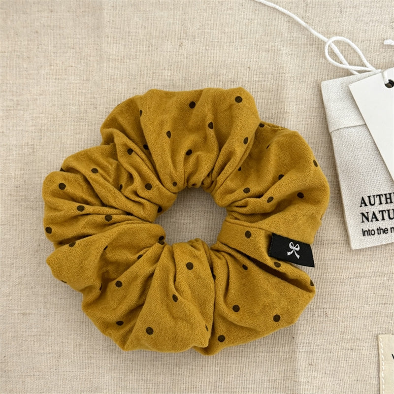 Ruffled Polka Dot Scrunchies - DippedShop Wholesale - #4931