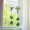 Cute Hummingbird Green Tree Crystal Sun Catcher 6H7HLS193