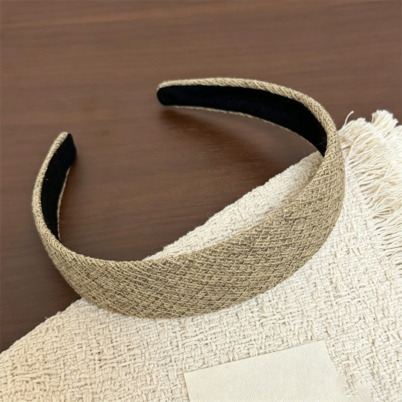 Simple Solid Color Non-Slip Wide Headband 6W6HBD330