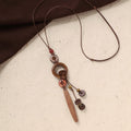Coconut Shell Pendant Necklace - DippedShop Wholesale - #8115