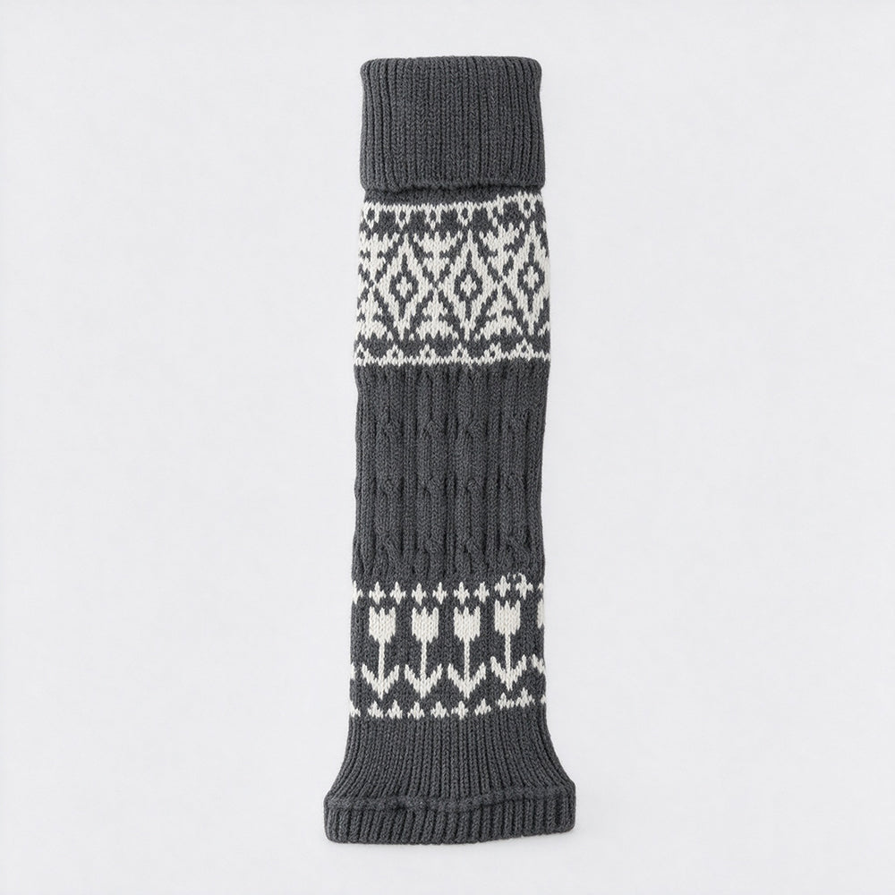 Fair Isle Leg Warmers - DippedShop Wholesale - #8387