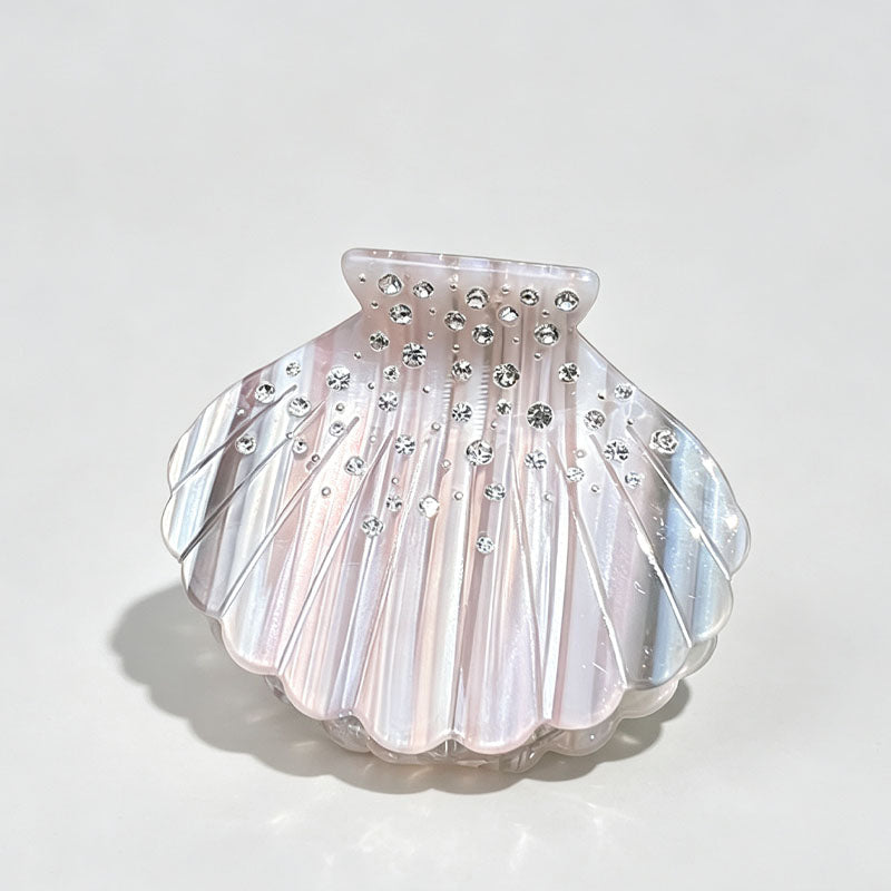 Iridescent Rhinestone Shell Acetate Hair Clip 6W6HCP1270