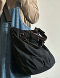 Casual Solid Color Large Capacity Canvas Tote Bag 6W10BBG1995
