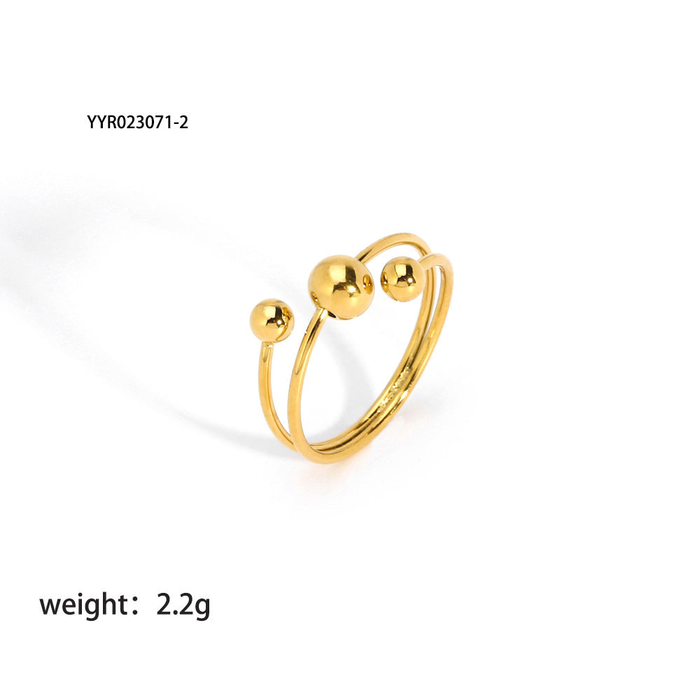 Cubic Zirconia Adjustable Ring - DippedShop Wholesale - #6355