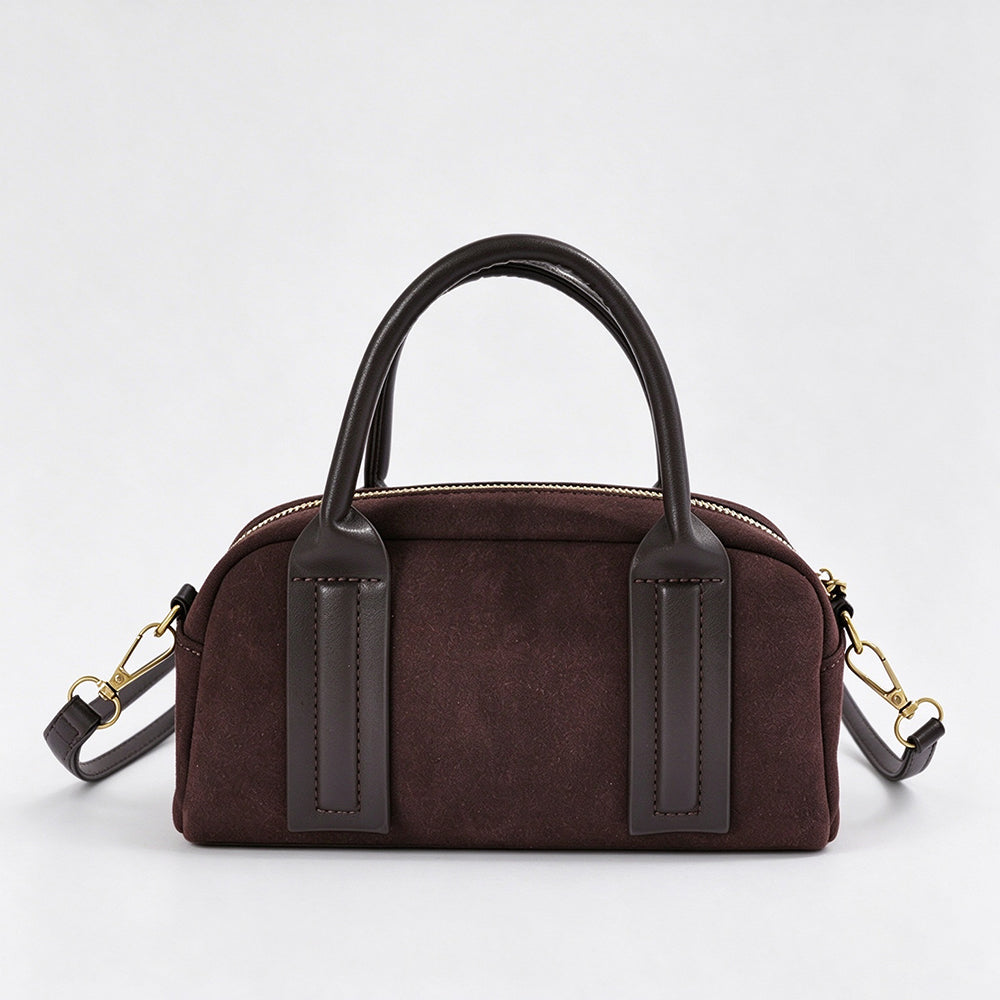 Trendy Faux Suede Boston Crossbody Bag 6W10BBG2477