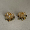 Tiger Eye Stone Stud Earrings - DippedShop Wholesale - #7395