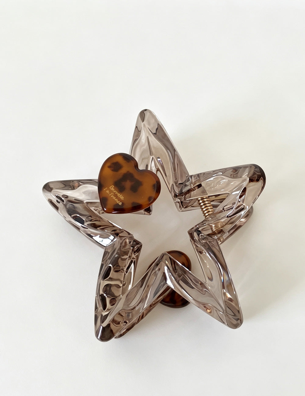 Stylish Leopard Star Resin Hair Claws 6W6HCP1211
