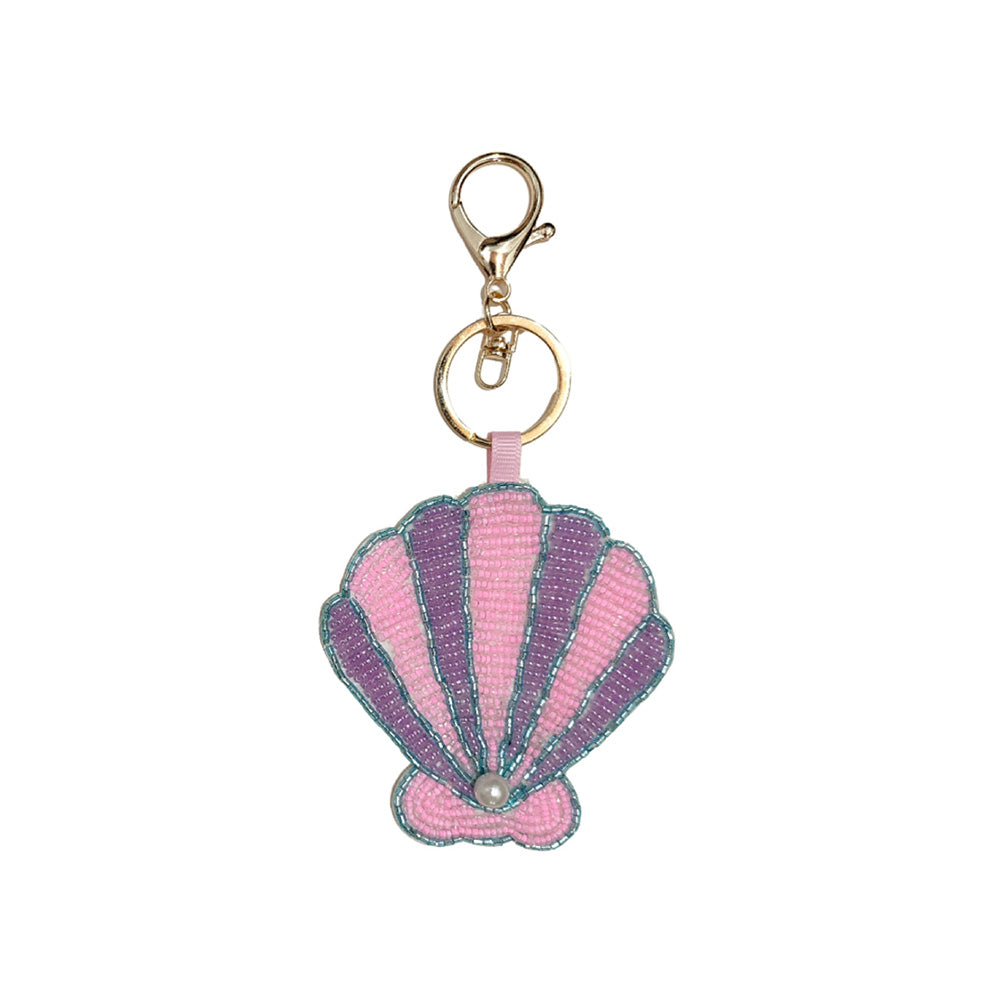 Stylish Beaded Sequin Crab Pendant Bag Charm 6W10BBC813