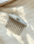 Bow Polka Dot Oval Comb Clip MK2MBEP6W6HPN03