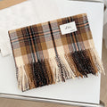 Plaid Tassel Shawl Scarf - DippedShop Wholesale - #6179