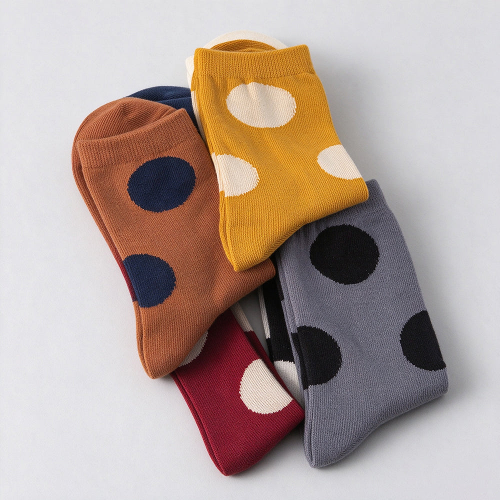 Polka Dot Crew Socks - DippedShop Wholesale - #5539