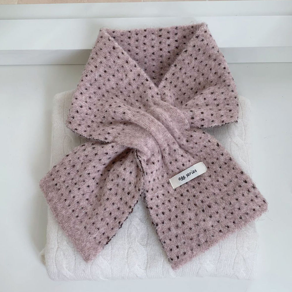 Polka Dot Knit Scarf - DippedShop Wholesale - #6051