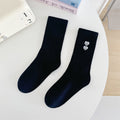 Heart Embroidery Socks - DippedShop Wholesale - #0979