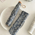 Vintage Floral Print Lightweight Folding Compact Umbrella MK2MBFN6Z11UL08