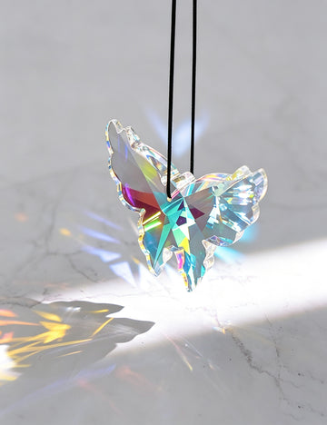 Coloful Crystal Butterfly Window Hanging Suncatcher 6H7HLS171