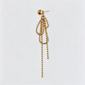 Bowknot Beaded Tassel Earrings - DippedShop Wholesale - #2563