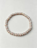 Chic Rhinestones Pearl Bead Chain Bracelet 6W6JBR676