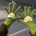 Cute Heart Print Warm Touch Screen Knit Gloves 6W6GLO107