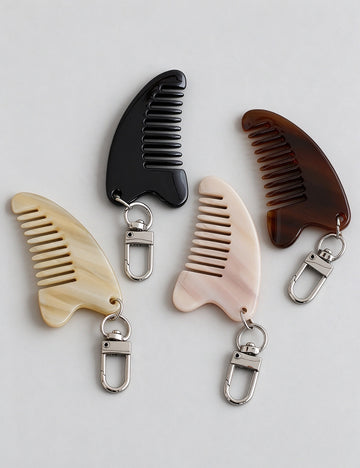 Acetate Pocket Comb Keychain - DippedShop Wholesale - #5411