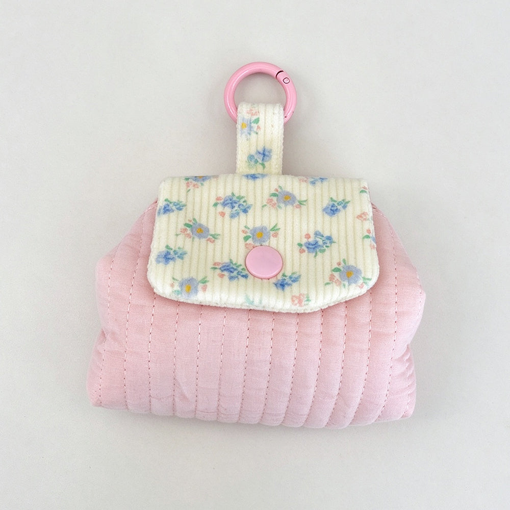 Floral Corduroy Flap Mini Pouch 6W10BWB387