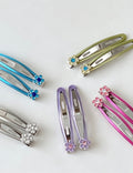 Classic Rhinestones Floral Hollow Hair Clips 6W6HCP1233