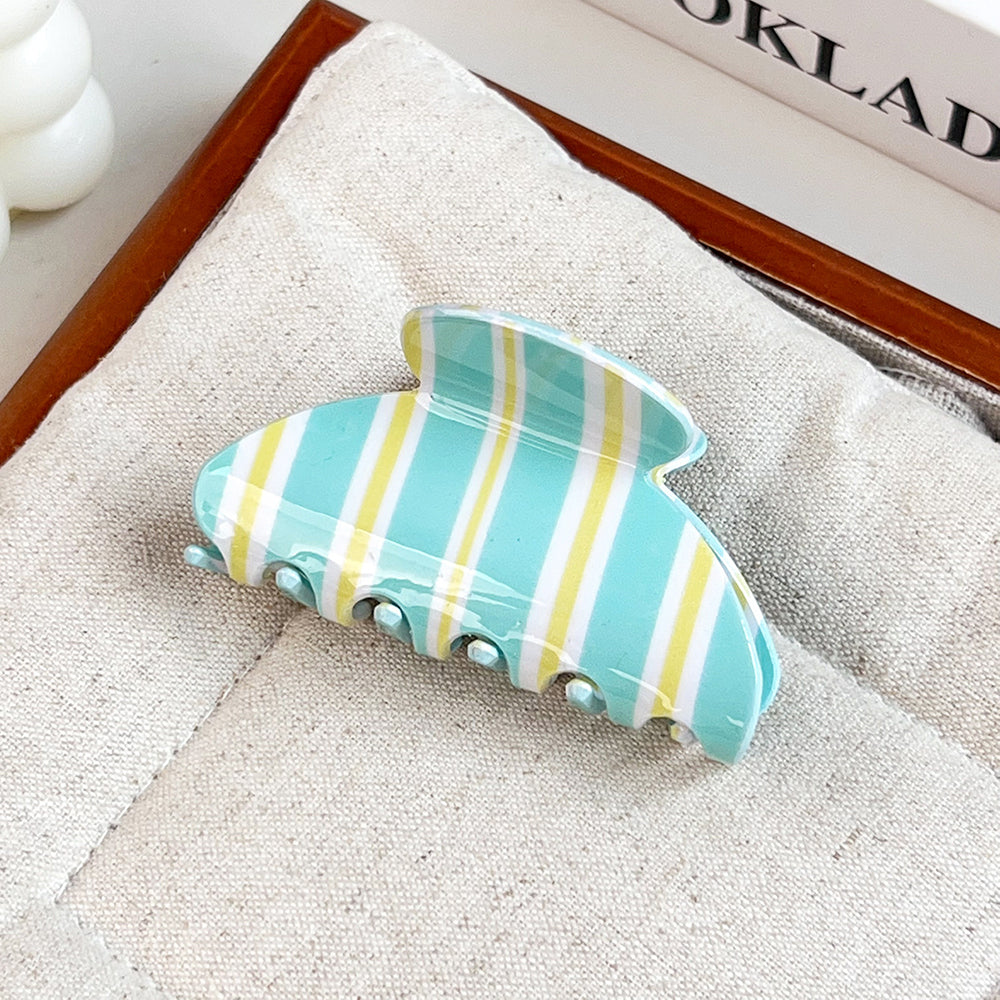 Striped Hair Claw - DippedShop Wholesale - #1331